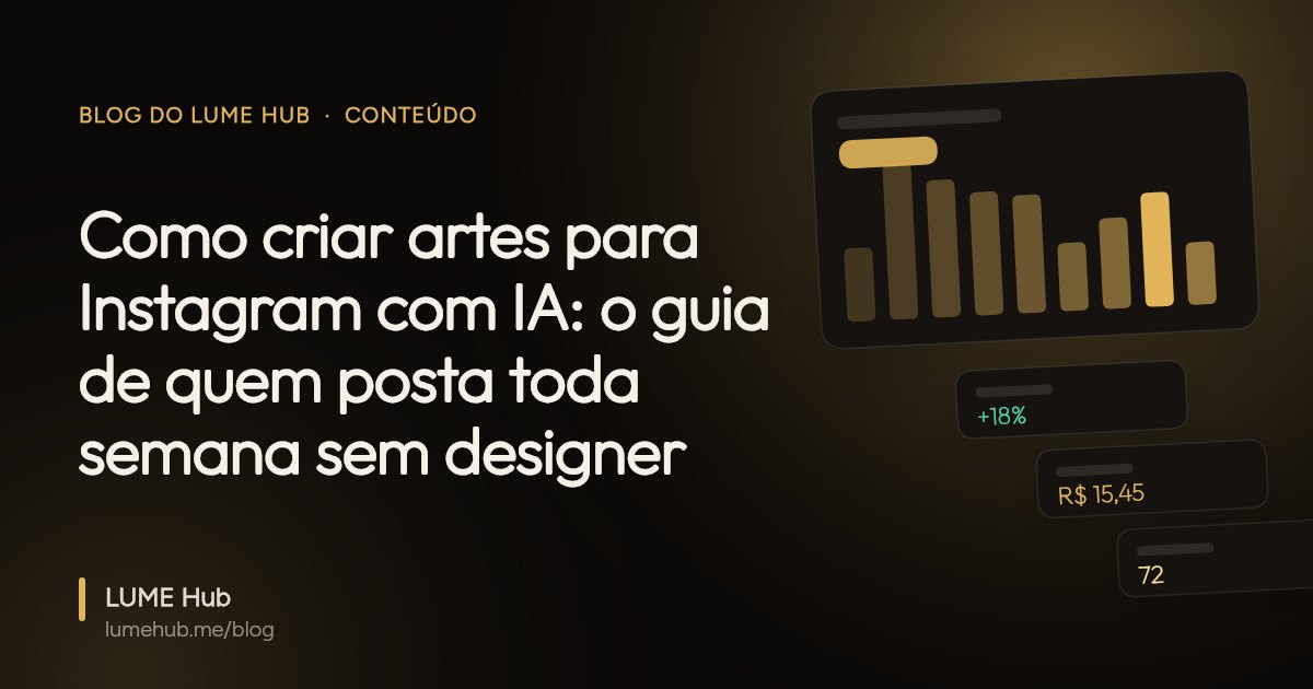 Capa do artigo: Como criar artes para Instagram com IA: o guia de quem posta toda semana sem designer