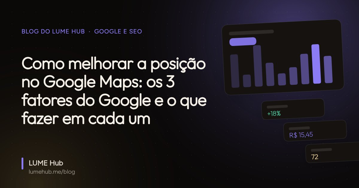 Capa do artigo: Como melhorar a posição no Google Maps: os 3 fatores do Google e o que fazer em cada um