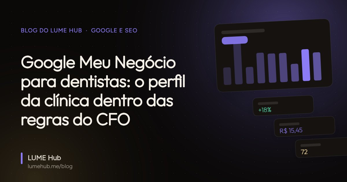 Capa do artigo: Google Meu Negócio para dentistas: o perfil da clínica dentro das regras do CFO