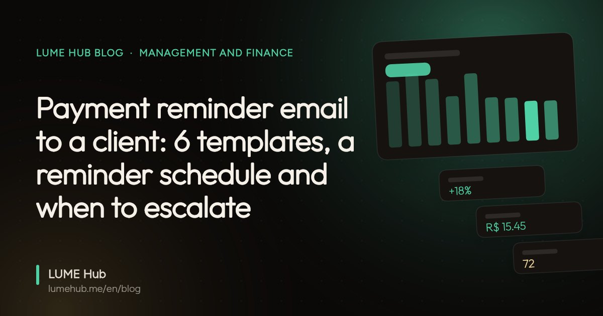 Cover image: Payment reminder email to a client: 6 templates, a reminder schedule and when to escalate