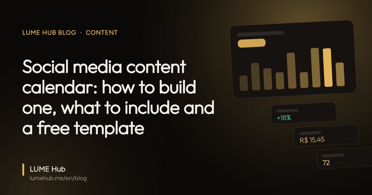 Cover image: Social media content calendar: how to build one, what to include and a free template