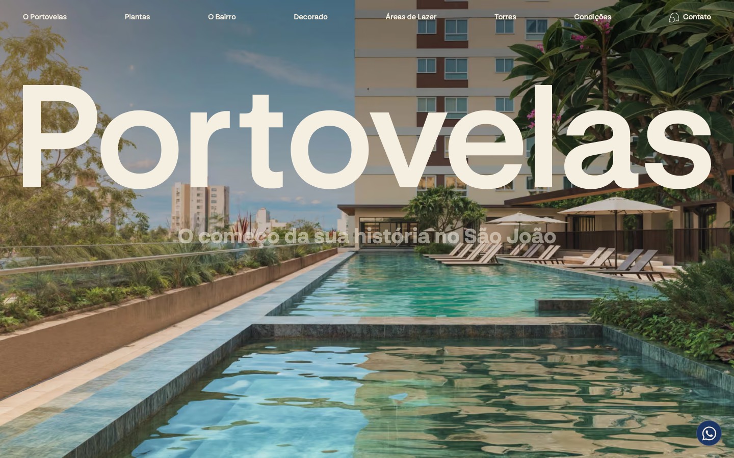 Site Portovelas no computador